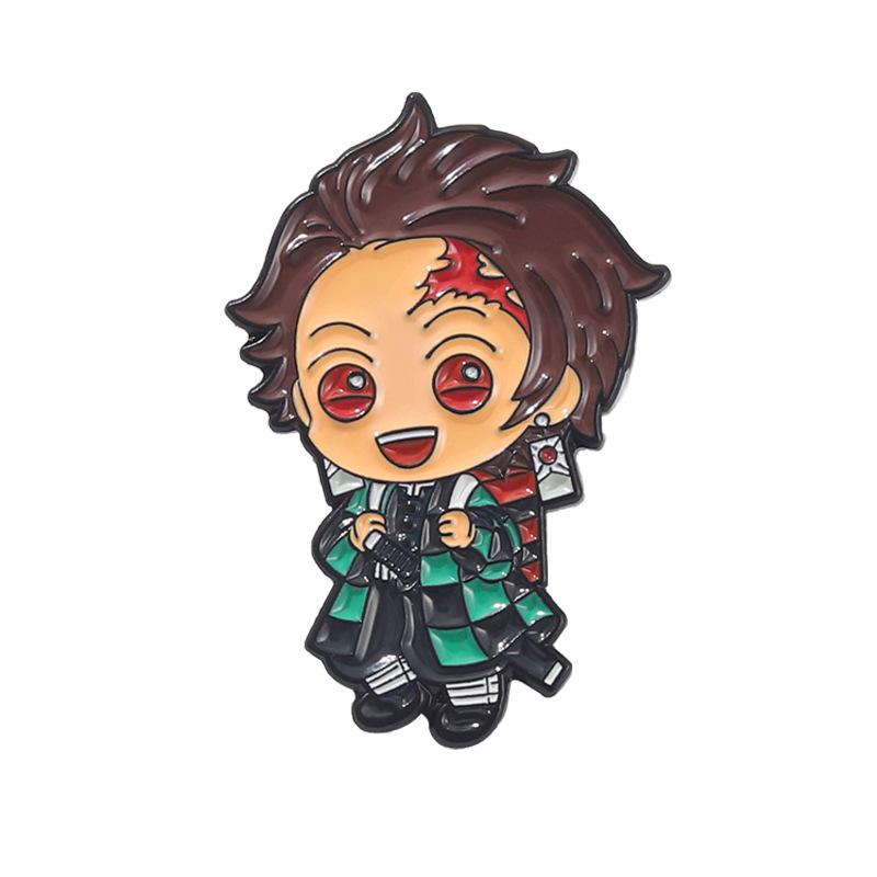 Demon Slayer Anime Lapel Pins Backpack Jeans Enamel Brooch Pin Women Fashion Jewelry Gifts Cartoon Badges