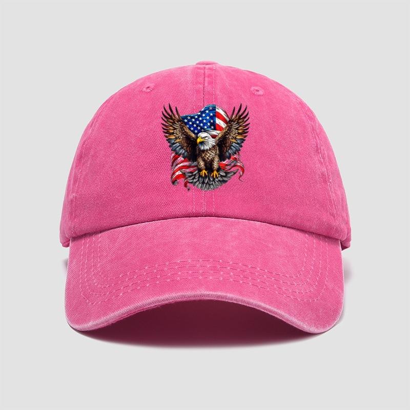 Eagle Flag Printed Baseball Cap, Versatile Style for Both Men and Women, Suitable for Daily Shopping and Travel