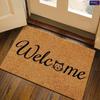 High Quality Imitation Coconut Doormat Non-slip Absorbent Crystal Velvet Floor Mat Porch Outdoor Welcome Mat Home Decoration