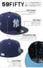 New Era 59FIFTY Cap 70899493 NER35C0089 MLB New York Yankees NY Light Navy Blue Side Patch Under Visor ONSPOTZ Exclusive and Hat 5950 Side Patch