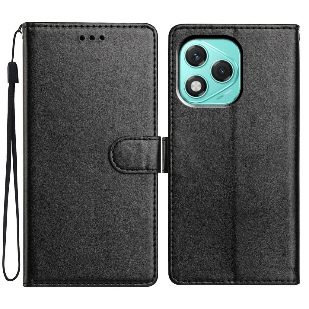 For Honor 400 Lite 5G Leather Case Wallet Stand Phone Cover with Handy Strap
