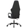 Gaming Chair with Massage Function Blue and Black Artificial Leather