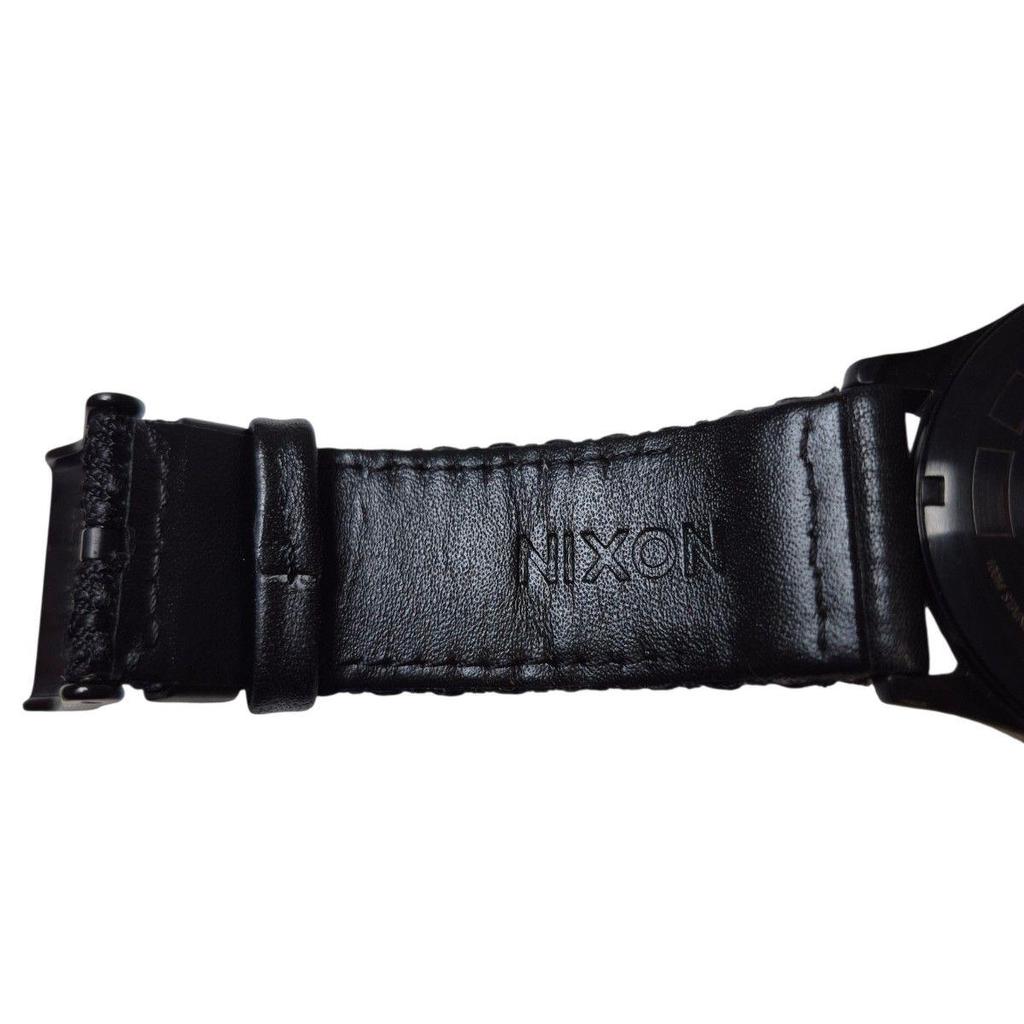 Used Star Wars Limited Collaboration Model Black Nixon THE STAR Silver Leather Watch (No Box)