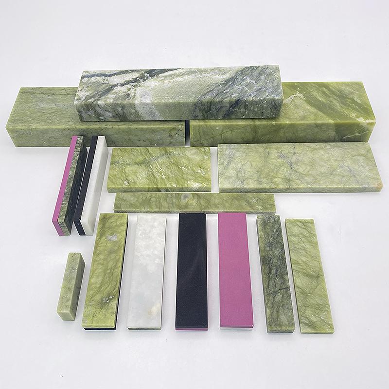 10000 Grit Knife Sharpener Natural Green Agate Sharpening Stone Whetstone Fine Grinding Polishing Shaved Bar Kitchen Honing Tool
