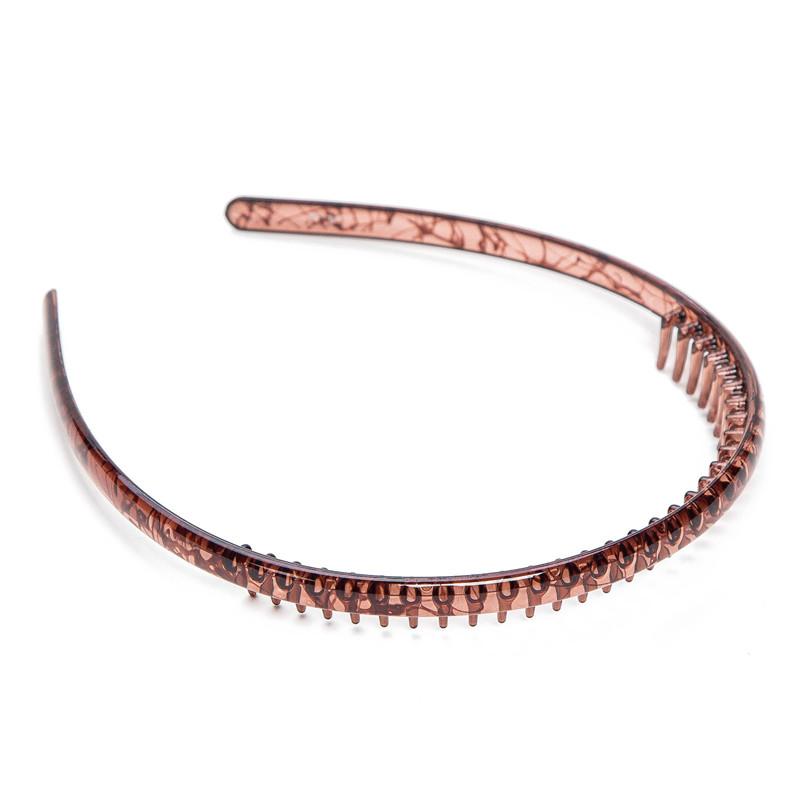 Nova Moda Elásticos Impermeáveis Faixas de Cabelo Aro de Cabelo Dentado para Adultos Grande Lavar o Rosto Larga Faixa de Cabelo de Plástico Inquebrável