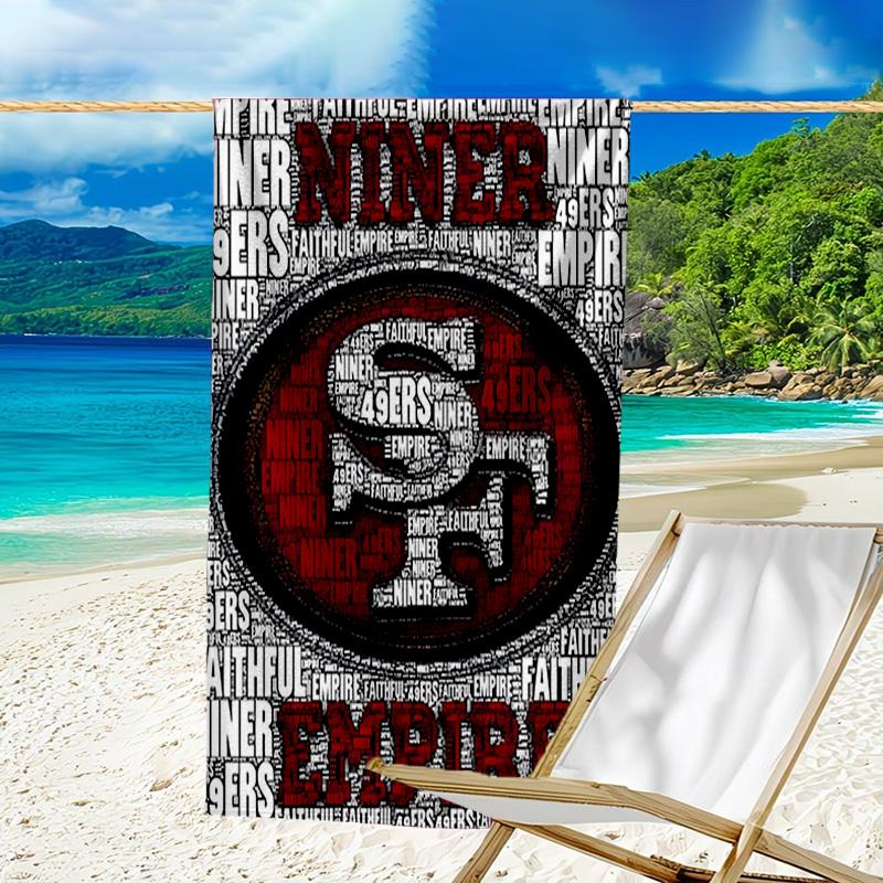 San Francisco football Quick-Dry Microfiber Beach Towel Super Soft & Absorbent for Bath, Beach, Travel Bath Time Accessory, Fan gifts