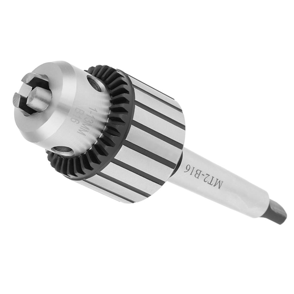 113mm Capacity Carbide Steel MT2B16 Arbor Key Type Drill Chuck Mini Lathe Tool