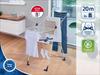 Leifheit Classic 200 Flex Clothes Airer 81408, Clothes Dryer with 20m of Drying Space and Height-adjustable Wings, White
