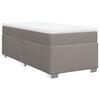 Maison Exclusive - Sommier à lattes de lit avec matelas Taupe 100x200 cm Tissu