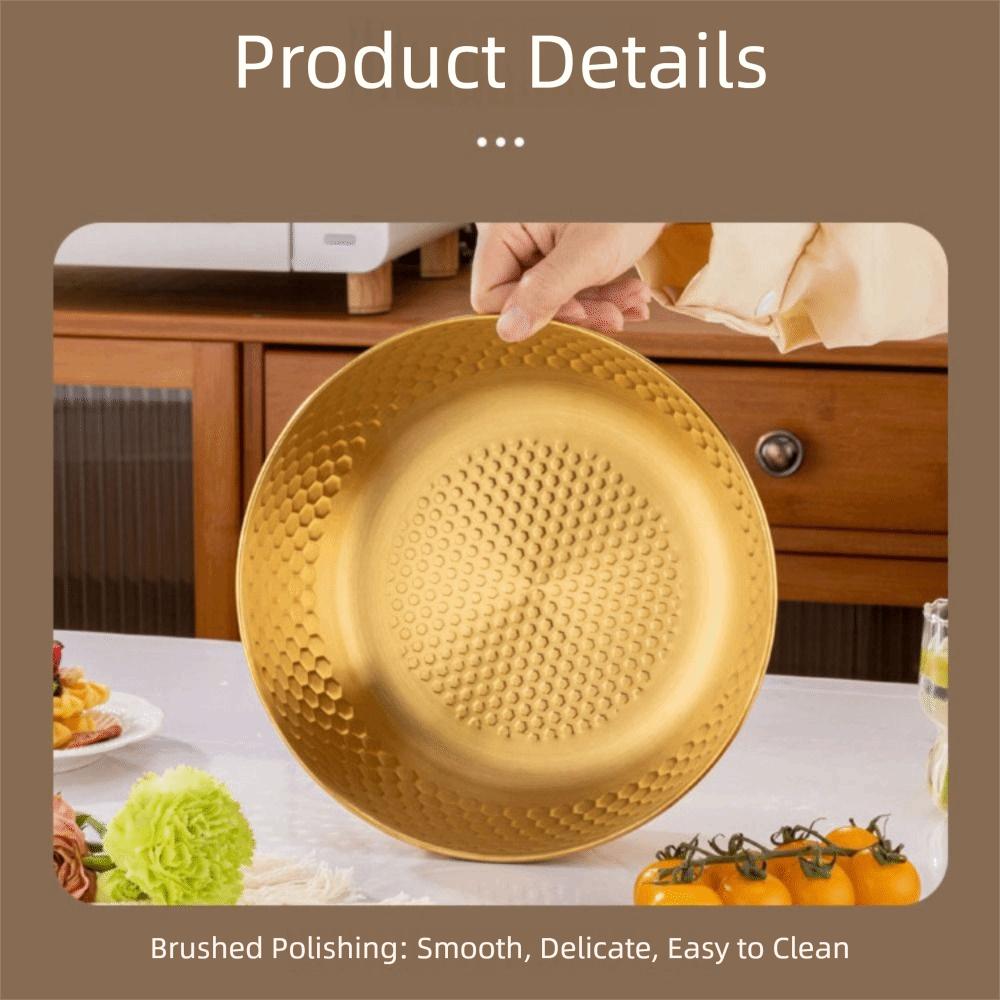 Hammered Wash Basin Large Capacity Washing Basket New Soup Bowl Vegetable