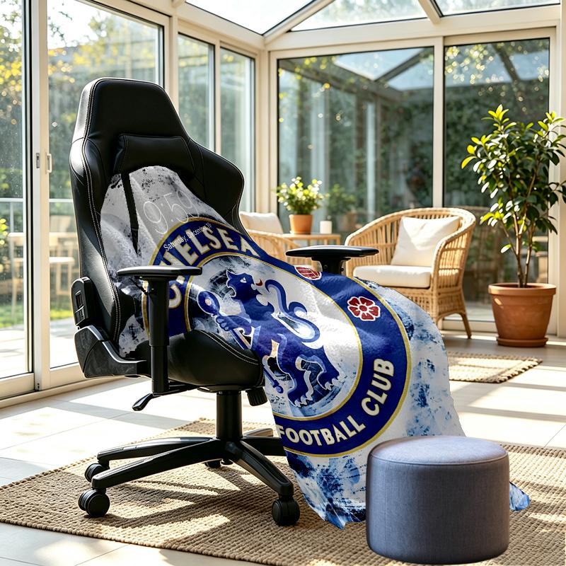 Chelsea F.C Print Blanket - Soft & Comfortable, for Bedroom, Travel, Sofa, Home Decoration - Birthday Christmas Gift for Friend