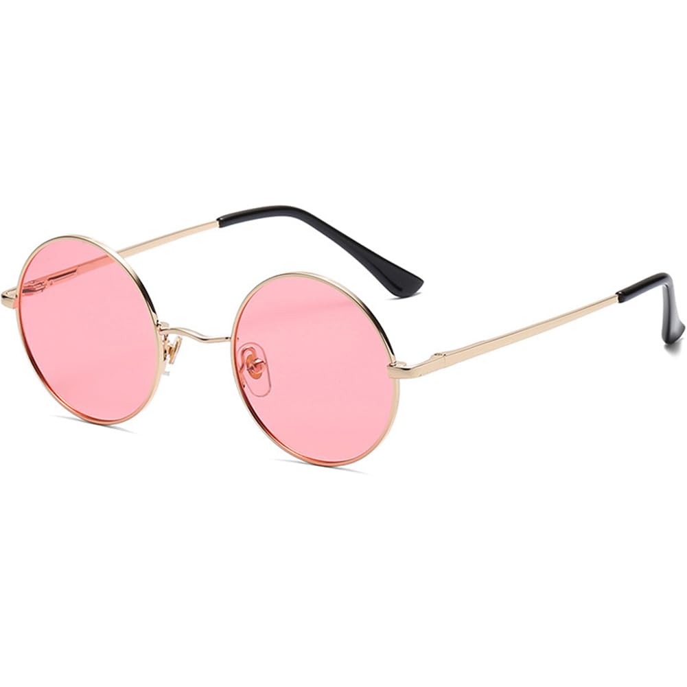 [SEIKODO] Men s Polarized Sunglasses, Round Glasses, Stylish UV Protection Sunglasses for Driving, Women s (TYYJ01JK-PINK)