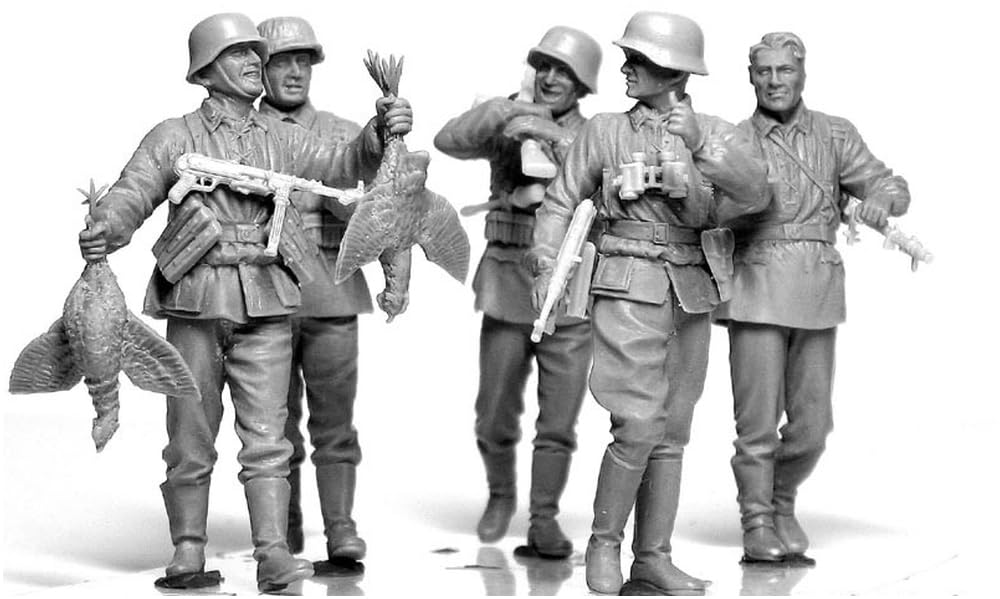 Master Box Deutsche Waffen SS Infanterie 5 Figuren Ostfront Lebensmittelbeschaffung Plastikmodell MB35083 1/35