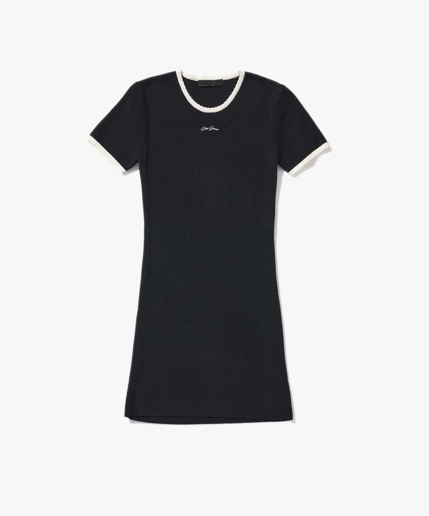 PLAC WOMEN Ribbed Knit Mini Dress Black