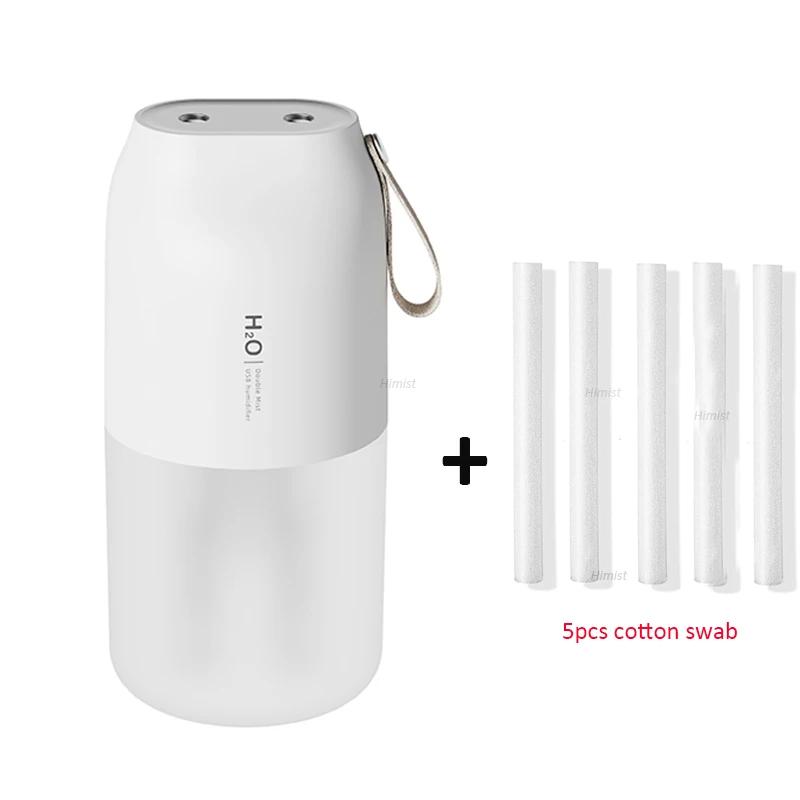 300ml Dual-Sprühnebler Luftbefeuchter 2000mAh USB Wiederaufladbare Batterie Kabellos Nebelerzeuger Vernebler Diffusor Licht Umidificador Geruch