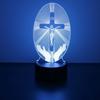Jesus Cross 3D Lamp Friends Xmas Easter LED Night Light Crucifix Optical Illusion Nightlight Desk Table Lamps Room Decor Gifts