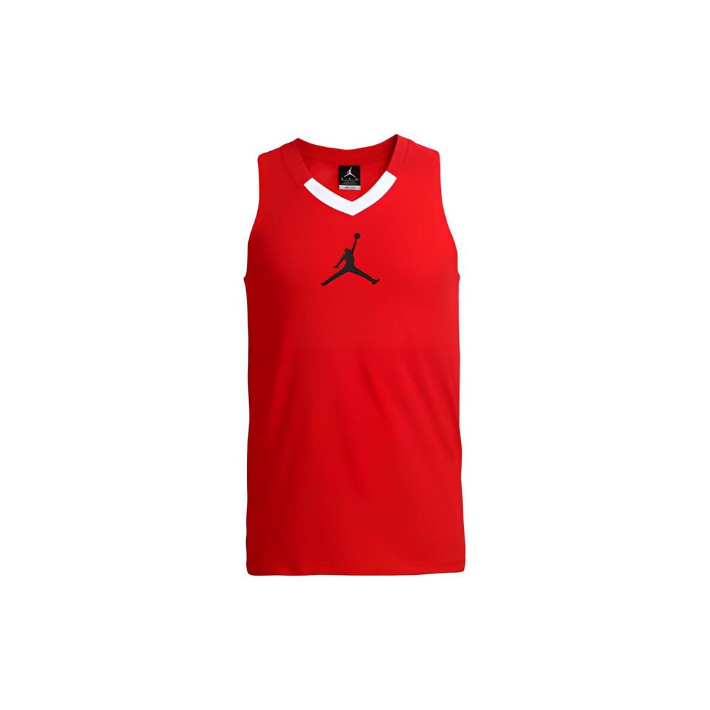 Jordan Logo Print Breathable Casual Sports Training Basketball Vest Men Tops Red 683998-657