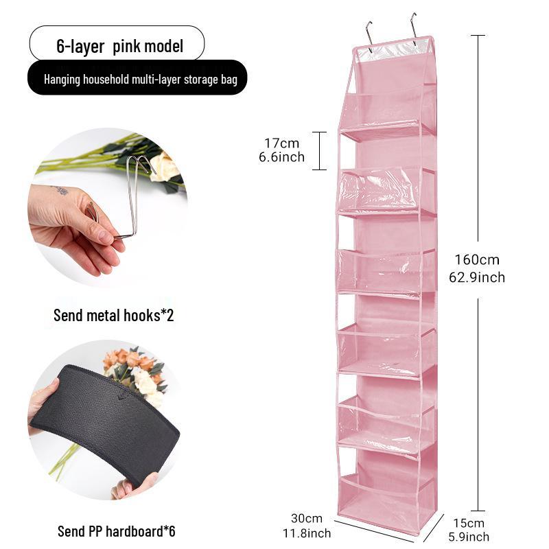 Multi-Layer Hanging Storage Bag for Toys and Sundries