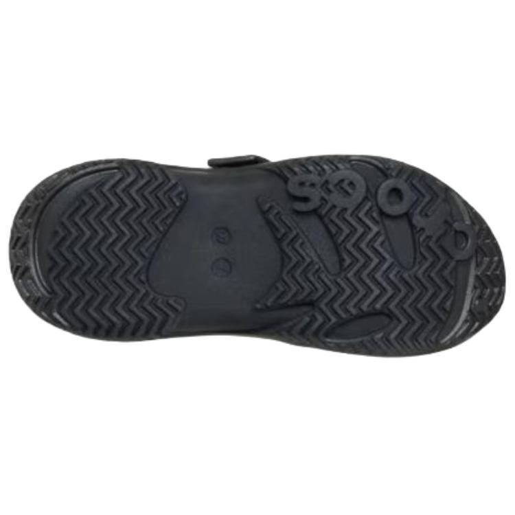 Crocs Caged Unisex Black Casual Versatile Breathable Anti-wear Closed Toe Slides 211907-001