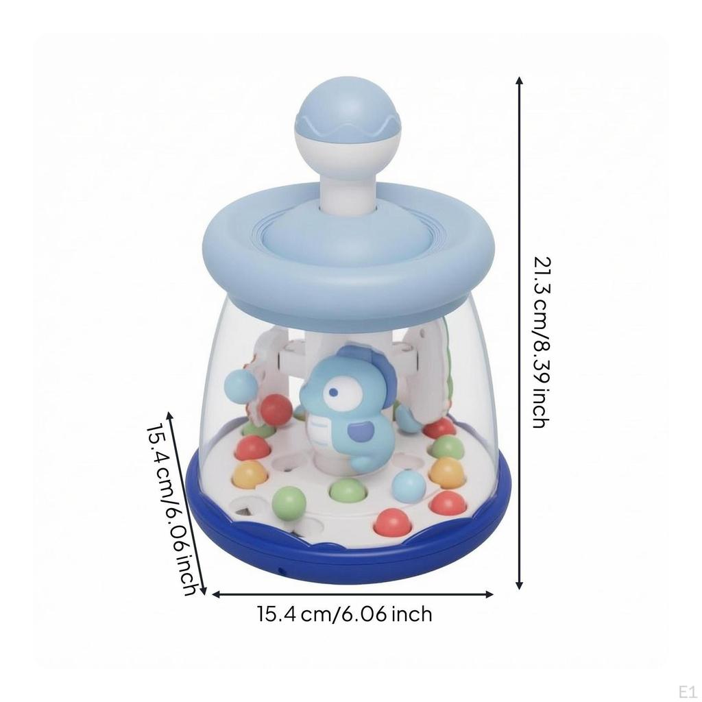 PressAndpressandRotate Toy Colorful Balls Infant Rotating Plaything Early Learning