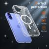 Anti-žloutnoucí třpytivý průhledný kryt pro Magsafe iPhone 17 Air 16 E 15 15Pro 14 Plus 13 Pro Max 13Pro 14Pro 16Pro 17Pro Mag Safe Kryt na telefon Příslušenství