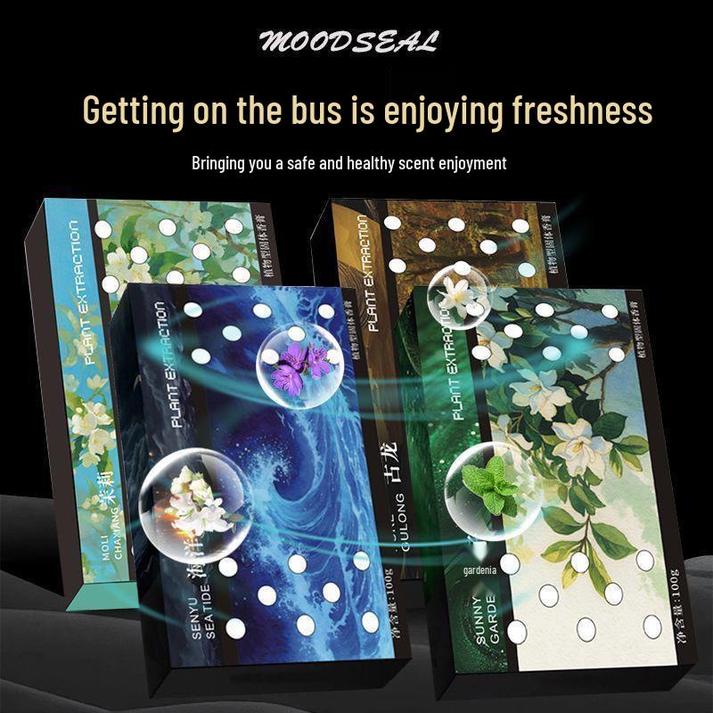 Car Air Freshener: Baby & Pregnancy Safe Solid Perfume Brick, Fresh Scent Fresh Jasmine 1 Box