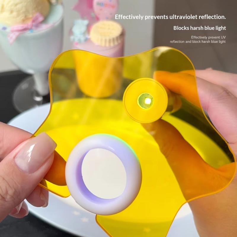1 Set Anti-Glare Shading Baffle Star Nail Lamp Light Shield For Mini Handheld Uv Led Nail Light Manicure Accessories