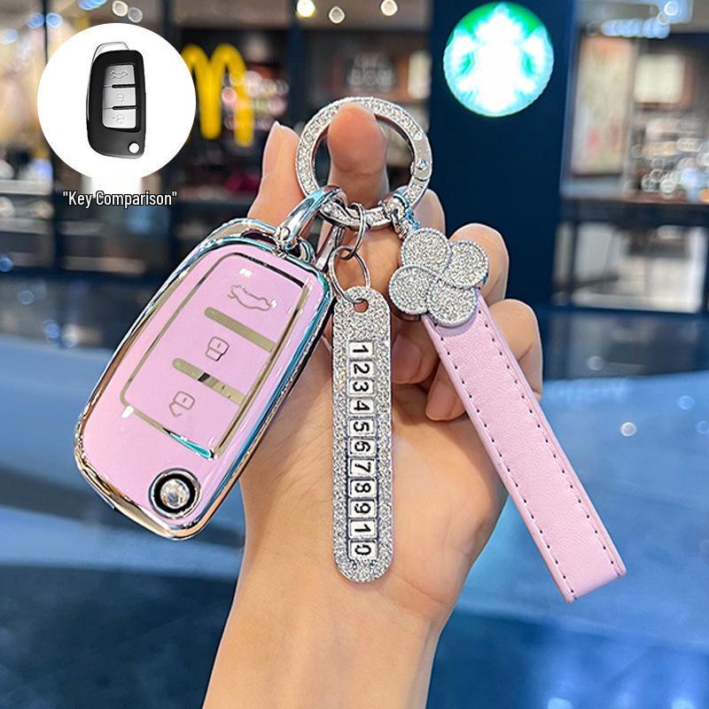 Geely Folding Key Cover for Vision X3, King Kong, Emgrand GL, Panda S1, Boyue X1, Xingrui, Binrui.