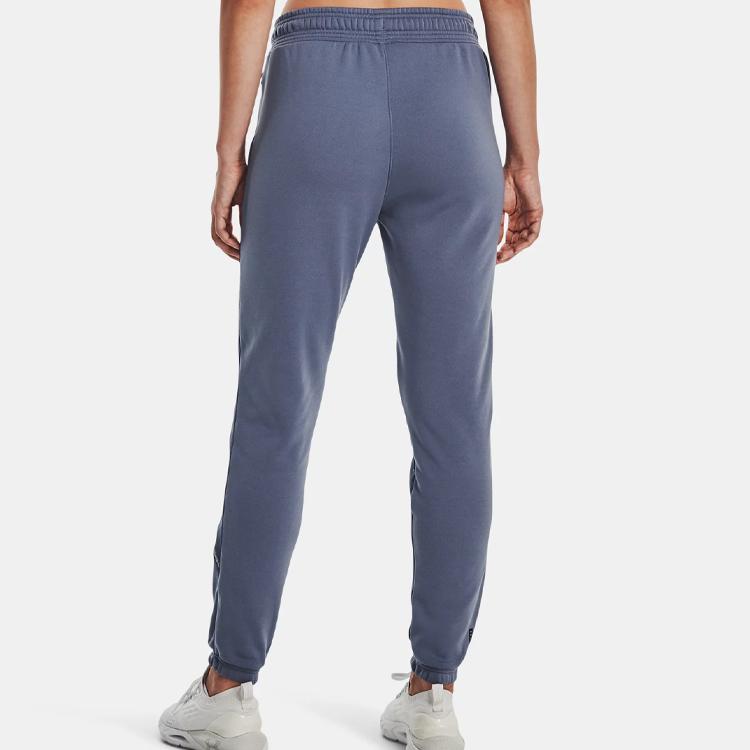 Under Armour Rush Series Solid Color Fleece Casual Long Pants Women bottoms Morning-Purple 1374104-767