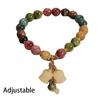 Fashion Colorful Tourmaline Crystal Bracelets for Women Men Light Luxury Orchid Pendant Beaded Bracelet Jewelry Gift