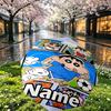 Custom Name Personalized Cartoon comics Print Umbrella, Auto Open Close, 8‑Rib Sturdy Frame, Commute Camping Hiking Use, Birthday Gift