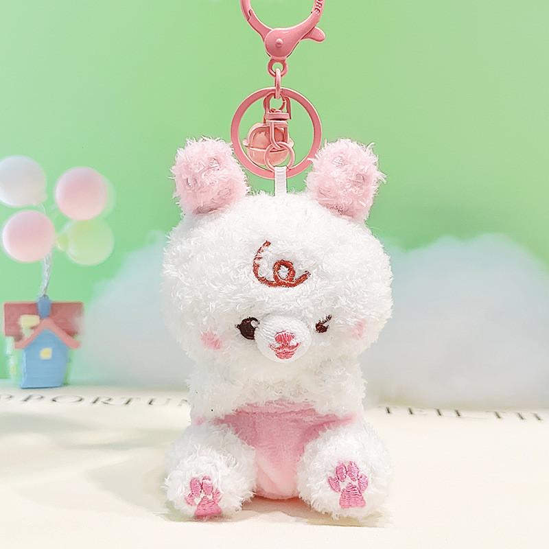Jinnew Plush Lovely Doll Keychain Baby Club Cute Animal Keychain For Gifts Fun