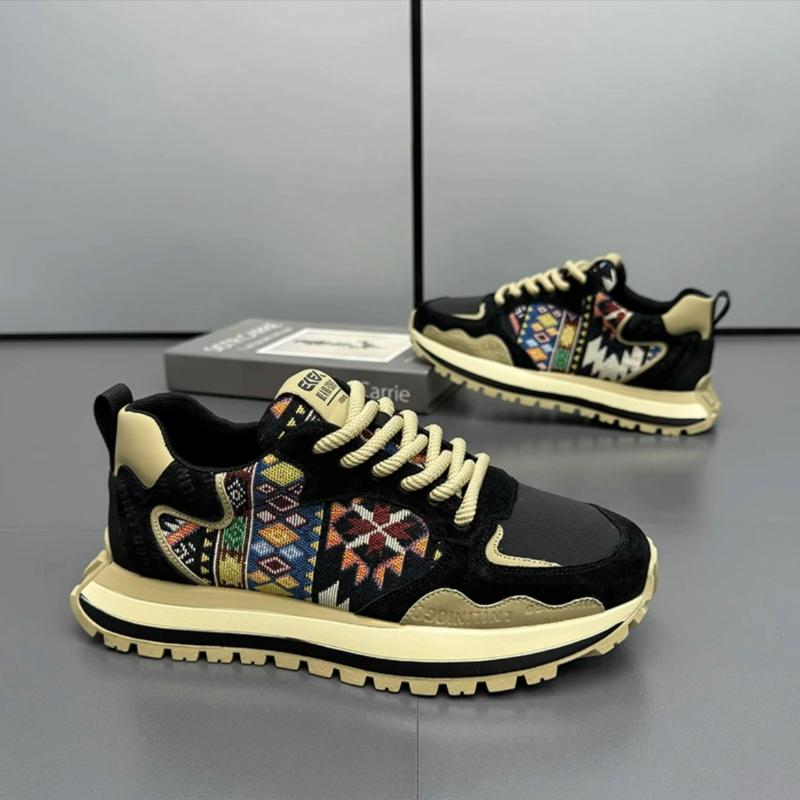 Herrenschuhe Plateau-Sneaker Weiche Schuhe mit Höhenerhöhung Mode Outdoor-Laufschuhe Luxus Schnürschuhe Herren Freizeitschuhe Tenis