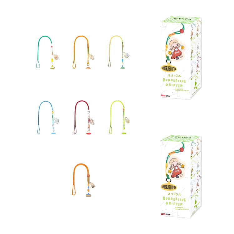 New POP MART Zsiga Borderline Drifter Series Phone Charm Sealed Case 6 Blind Box PPMT-2502-0031