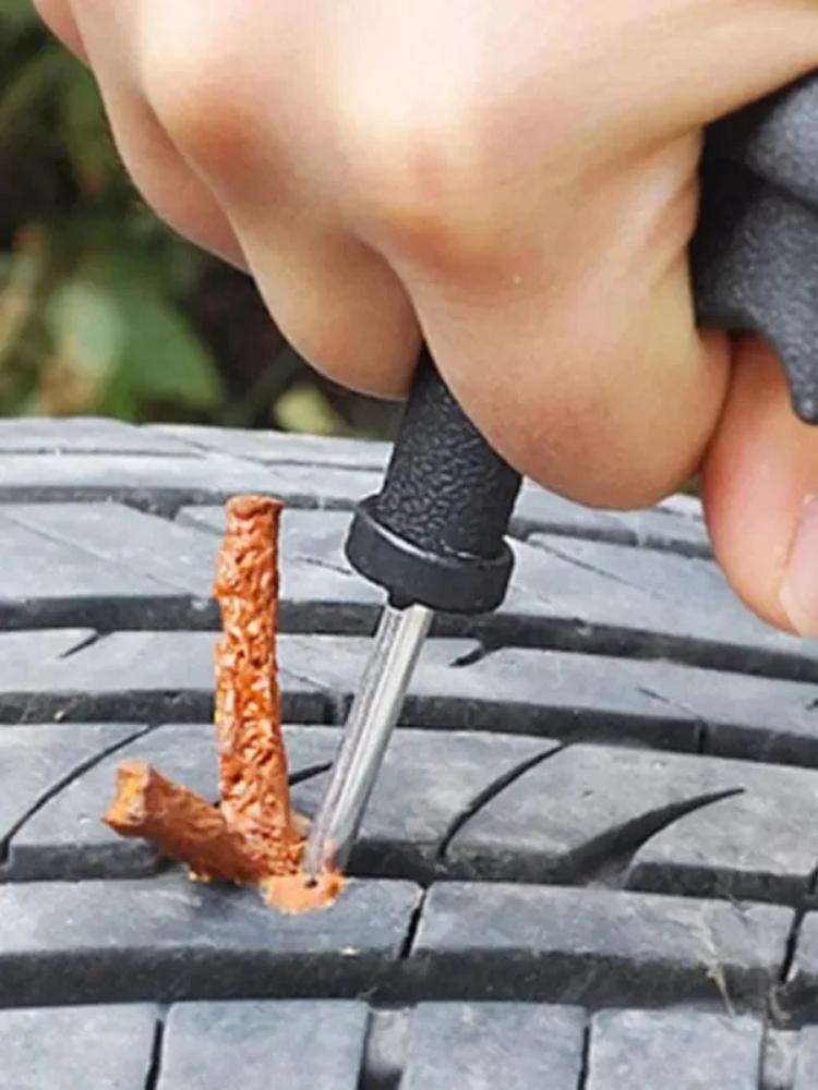 5-50 Buc Kit Instrument Reparare Anvelope Auto cu Bandă de Cauciuc Anvelopă Fără Cameră Puncție Știft de Umplere Motocicletă Camion Instrument Reparare Anvelopă Vid