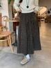 2025 Korean Retro Floral A-Line Skirt: Sweet, Gentle, High-Waisted, and Versatile