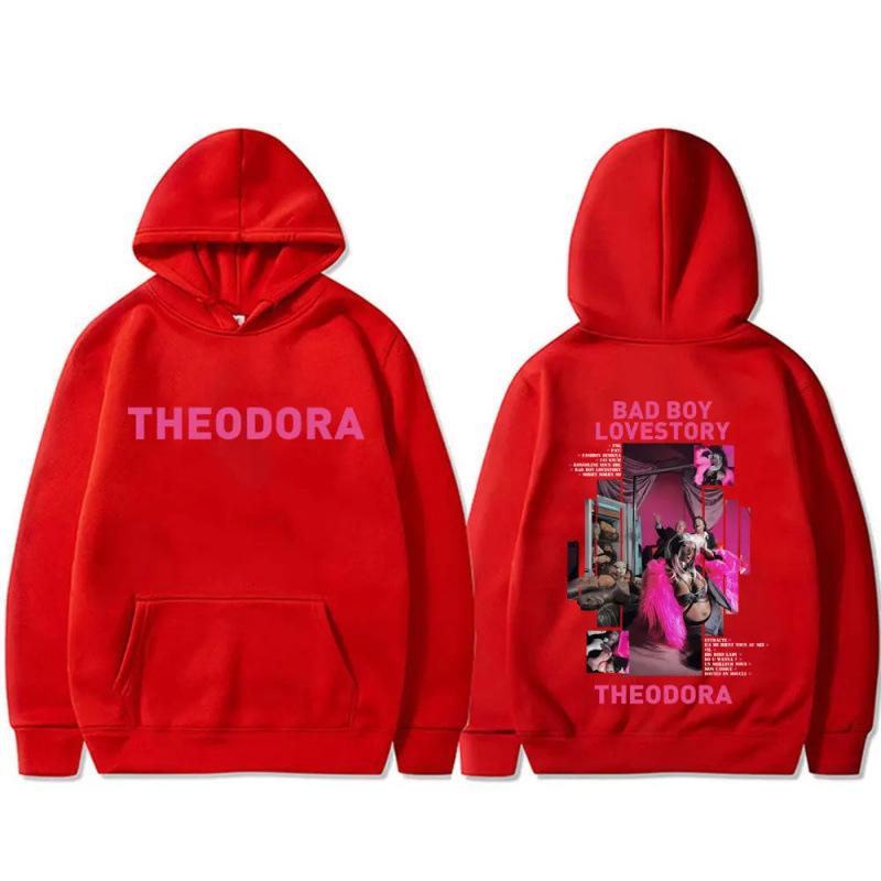 Rapper Theodora Mega Bbl Bad Boy Lovestory Zipper Hoodie Men Women Fashion Hip Hop Zip Up Sweatshirt Men's Vintage Zip Up Jacket