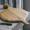 12 Inch Round Zebra Wood Cutting Board Heavy Duty Kitchen Chopping Board Bread Pizza Food Serving Plate Tray Wooden Utensils
