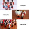 6 Pcs Nutcracker Soldier Christmas Wooden Nutcracker Soldier Tall Christmas Ornaments Figures Puppet Toy Christmas Tree Hanging Decorations Decor Gift