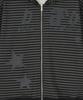 Dandel Dd Type Stripe Hoodie Zip-Up (Black)