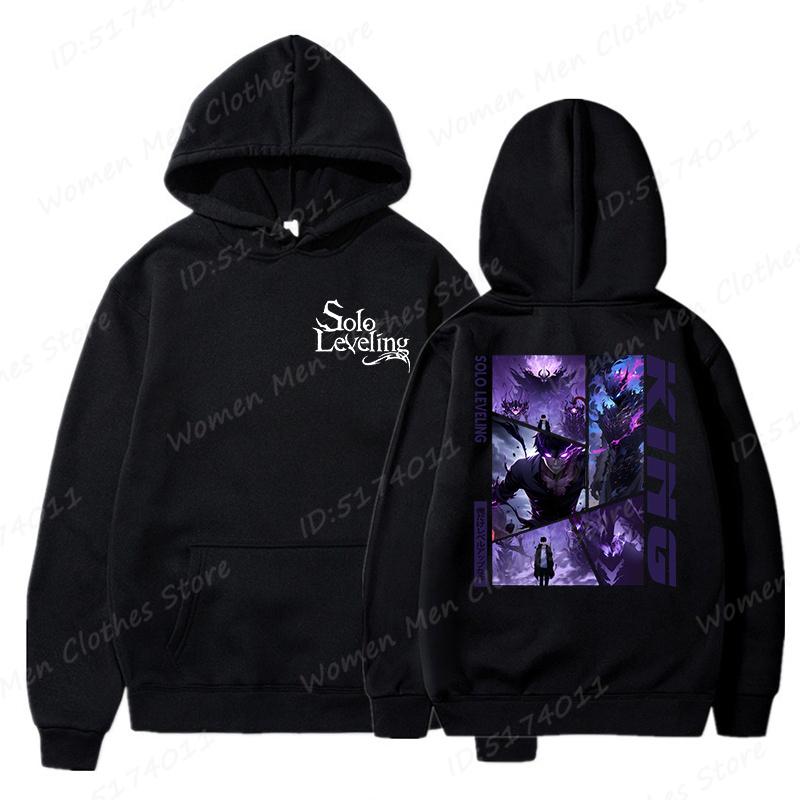 Hot Anime Lover Gift Jacket Solo Leveling Print Hoodies Men/Women Comic Sung Jinwoo Harajuku Hoodie Unisex Streetwear Pullovers