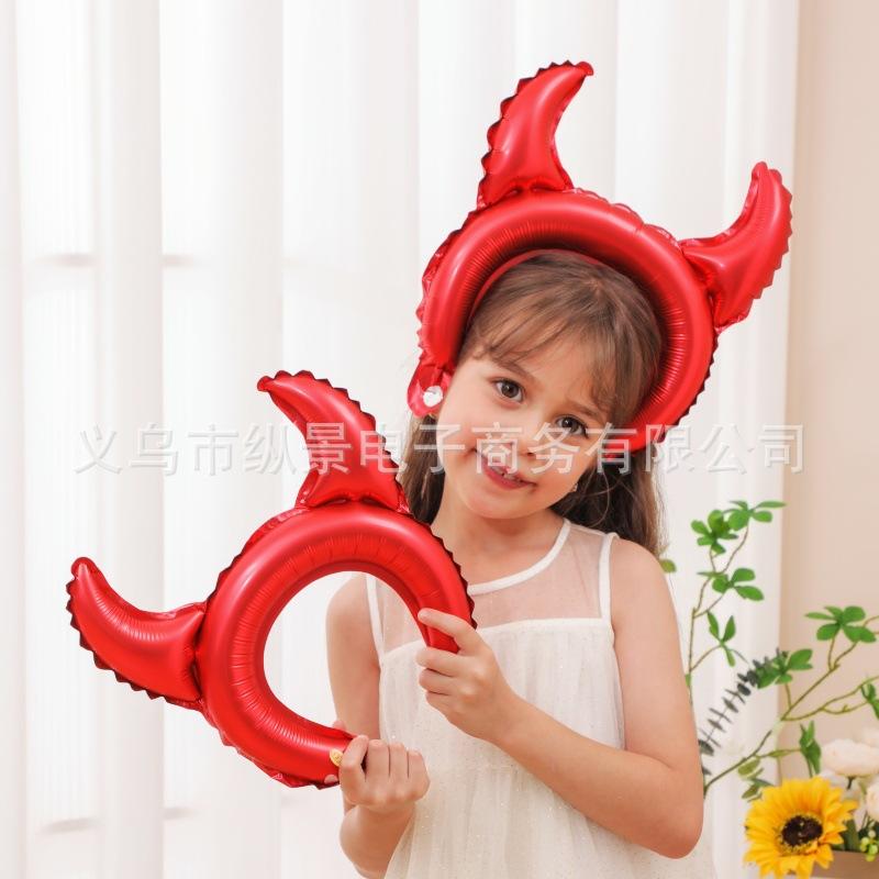 Halloween New Special-Shaped Medium Stick Baton Pumpkin Ghost Spider Holding Aluminum Film Funny Party Balloon