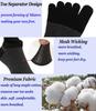 VICUDAUL Sports Socks for Set of 4 Men's Five-Toe Socks, Cotton, Running,