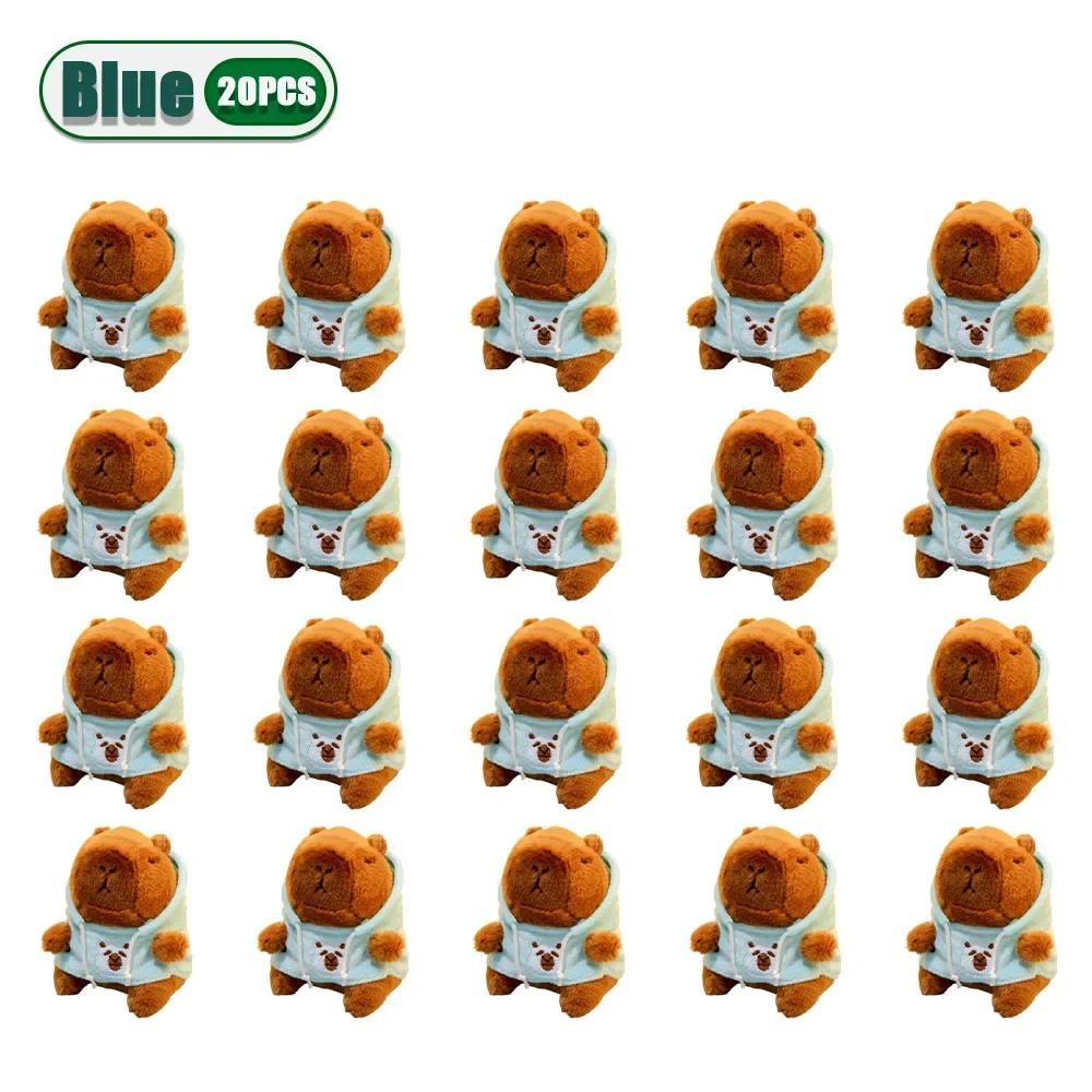 1-20PCS Capybara Plush Toy Keychain Water Pig Plush Doll for Backpack Hanging Christmas Gift Keychain Accesorios