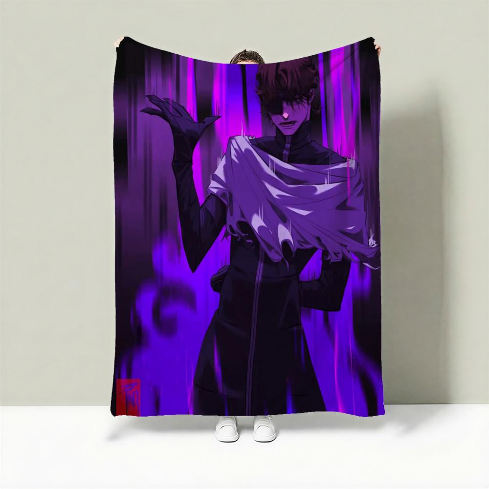 

Anime B-Bleach Throw Lightweight 240g Flannel Blanket Soft Skin-friendly for Summer Cooling 75cmx90cm