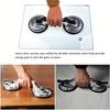1pc Glass Suction Cup,Aluminium Heavy Duty Vacuum Lifter for Moving Glass/Window/Tiles/Mirror/Granite,Double Gripper Sucker Plat