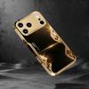High-end Fashion black gold phone case for funda iphone for iphone 17 pro max cover glass for iPhone 17 16 15 14 13 12pm Pro Plu