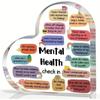 Inspirerende Geestelijke Gezondheid Decor Psychotherapie Bevestigingen Liefdesvorm Geestelijke Gezondheid Bewustzijn Cadeau Je Mindset Veranderen