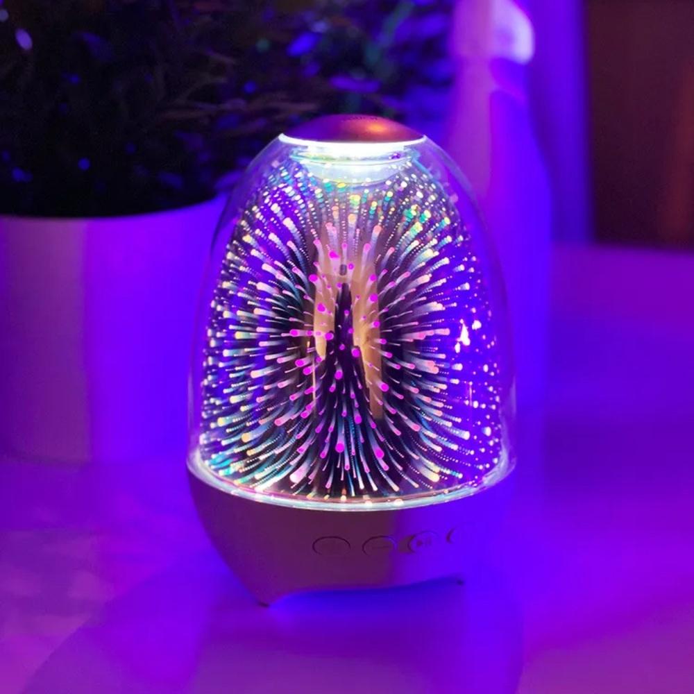 Bluetooth speaker night light with fm radio sd card wireless usb bass