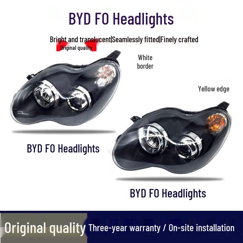

Original BYD F0 Front Headlight Assembly Yellow Edge (Brand Factory) Left